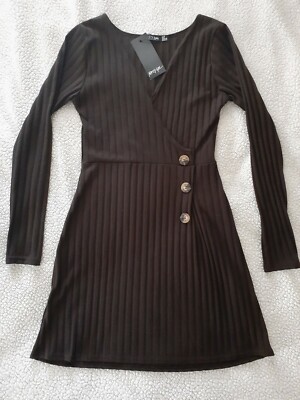 NEW with Tags. Women's Nasty Gal Brown Dress. Size 8 | eBay