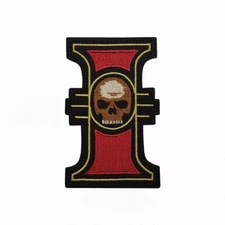 War Hammer  40K Grim Dark Purity Seal Wax & Scroll Embroidered Hook Loop Patch