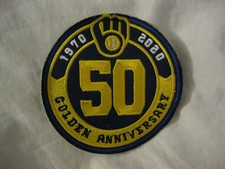 Free Ship, Milwaukee Brewers patch, authentic MLB, 4 inches by 4, nice