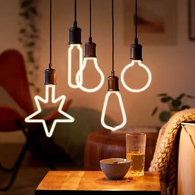 E27 E14 LED Edison Filament Vintage Glühbirne Retro Deko Lampe Weihnachten