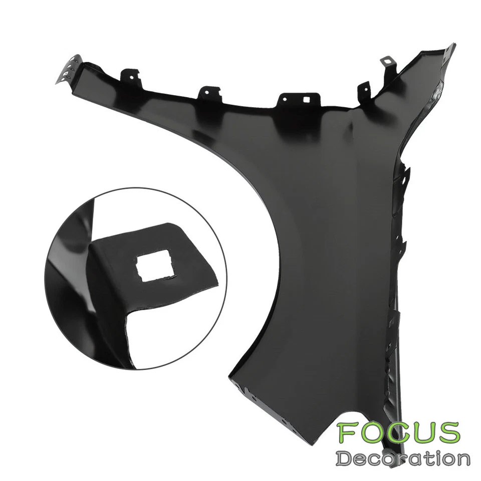 Guardabarros delantero del lado del conductor negro imprimado CLA250 para Mercedes Benz 2014 2015-2019 Foto 4 de 4