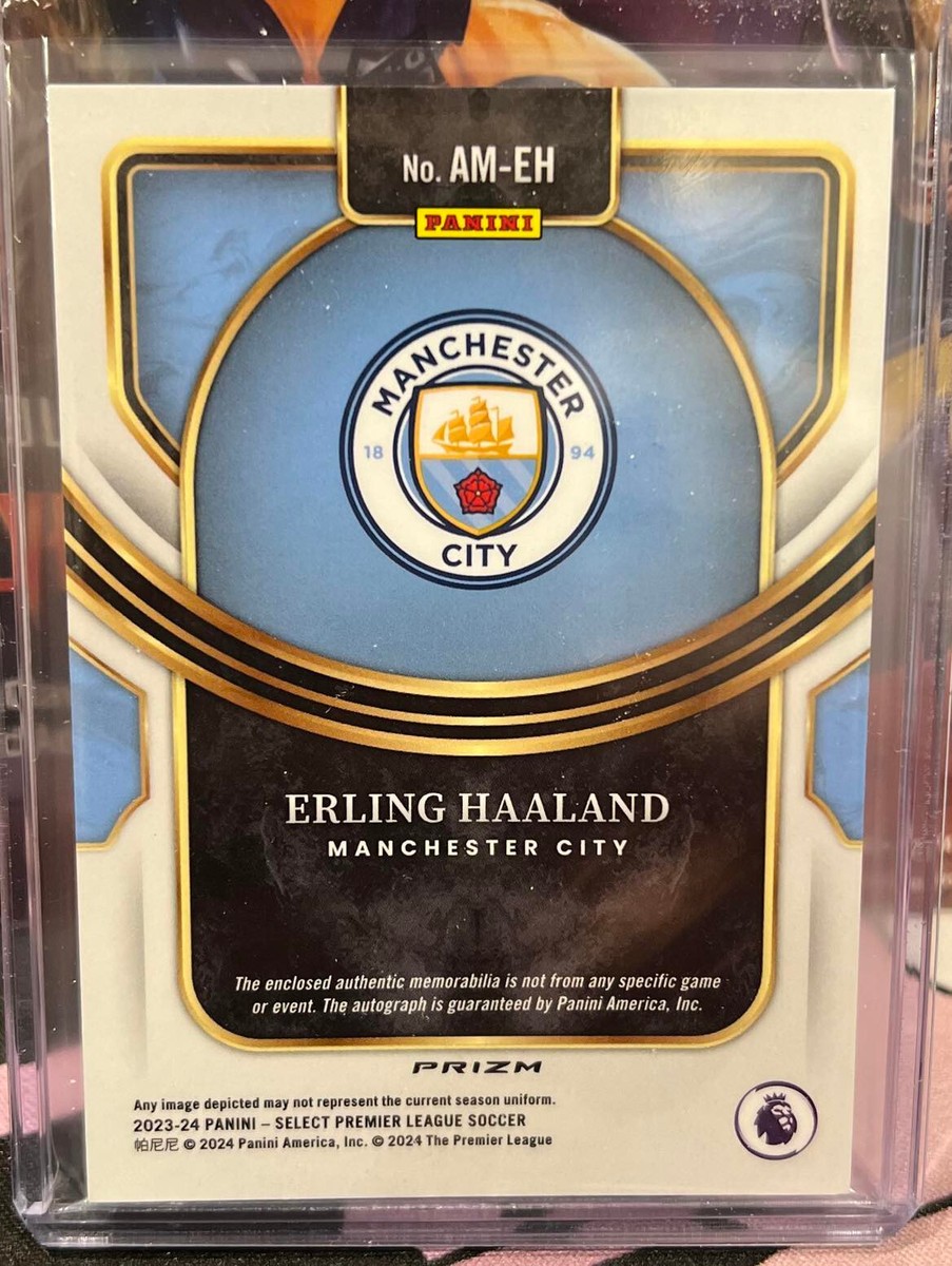 2023-24 Panini Select EPL Erling Haaland Patch Auto Man City 