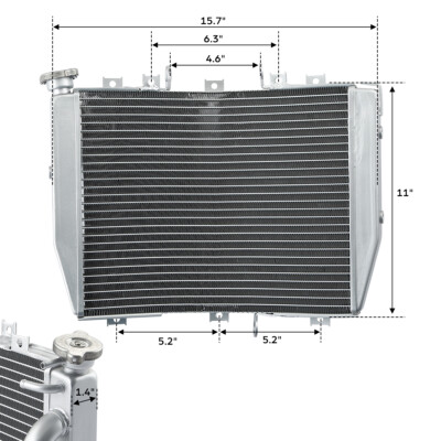 §s§ Aluminum Radiator Cooler Cooling Fit For Kawasaki Ninja ZX 10R