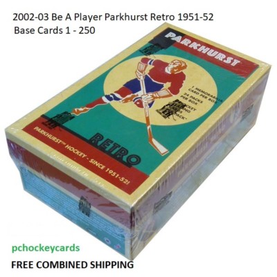 2002-03 Parkhurst Retro (1951-52) Base Cards #1 - 200 Stars, Goalies U Pick!