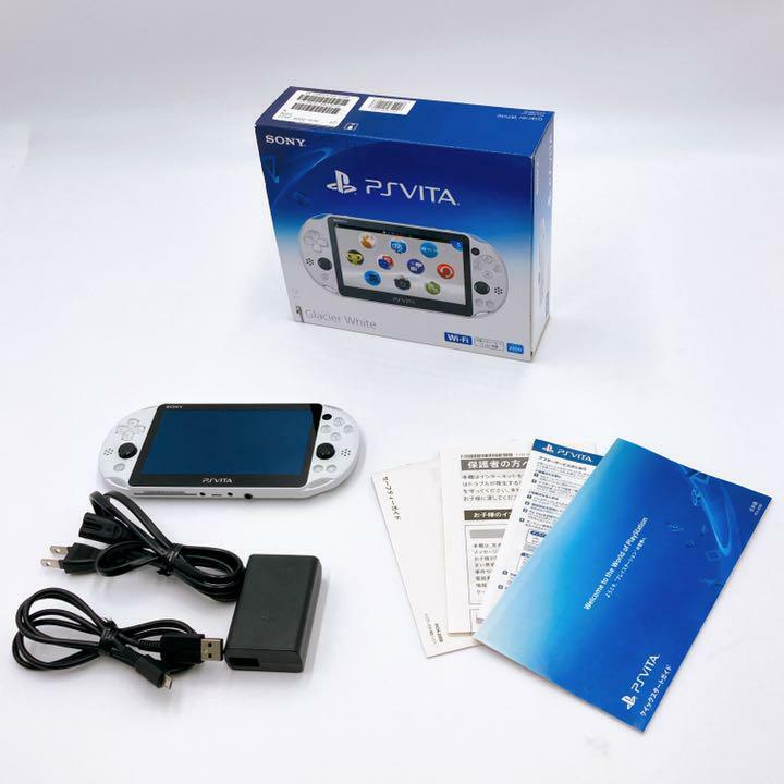 Good】Sony PS Vita PCH-2000ZA22 Glacier White Wi-Fi Model Used