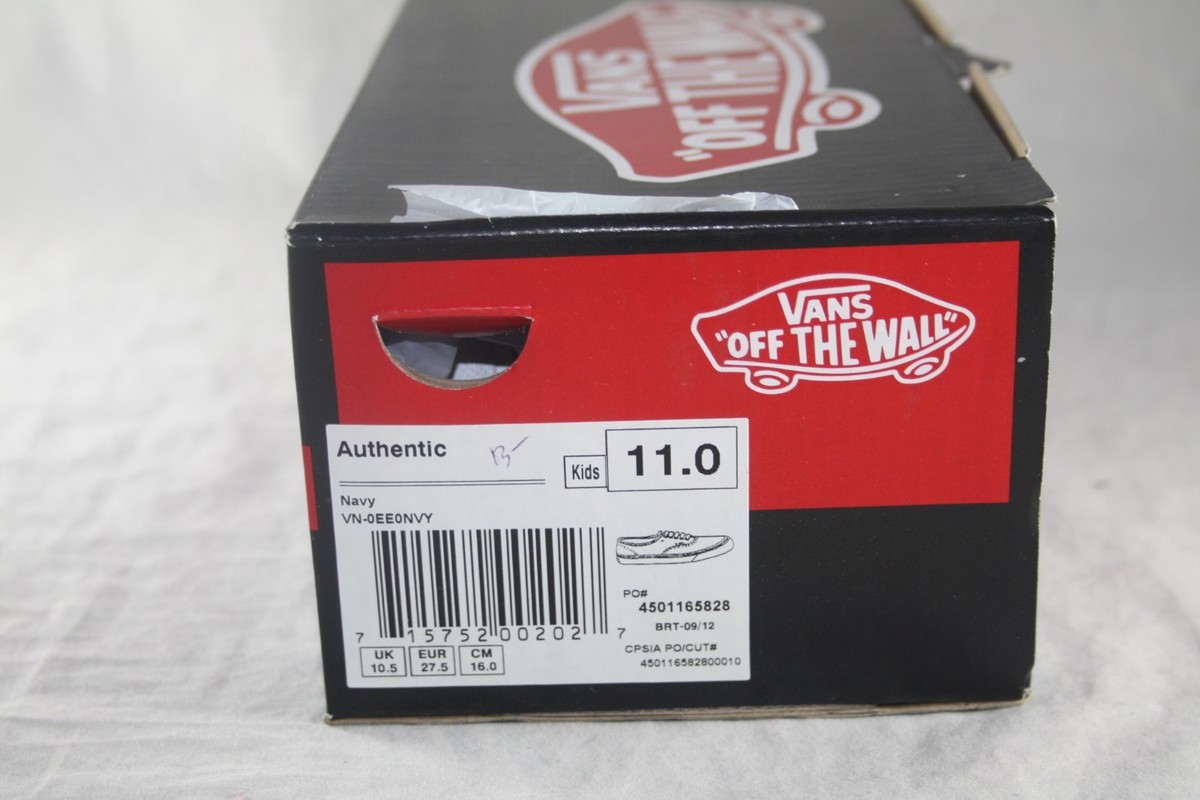ハンドメイドn VANS CLASSIC AUTHENTIC CANVAS NAVY CASUAL SHOE BIG KIDS SNEAKER | eBay