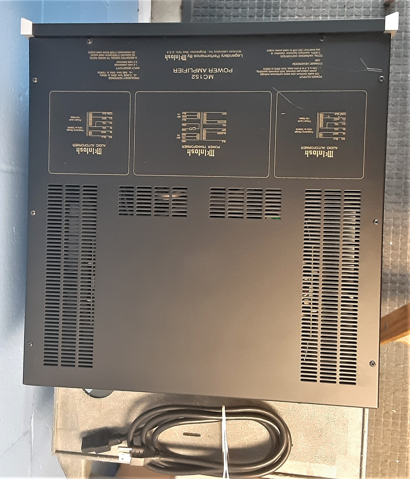 McIntosh Labs MC152 150W Stereo Power Amplifier eBay