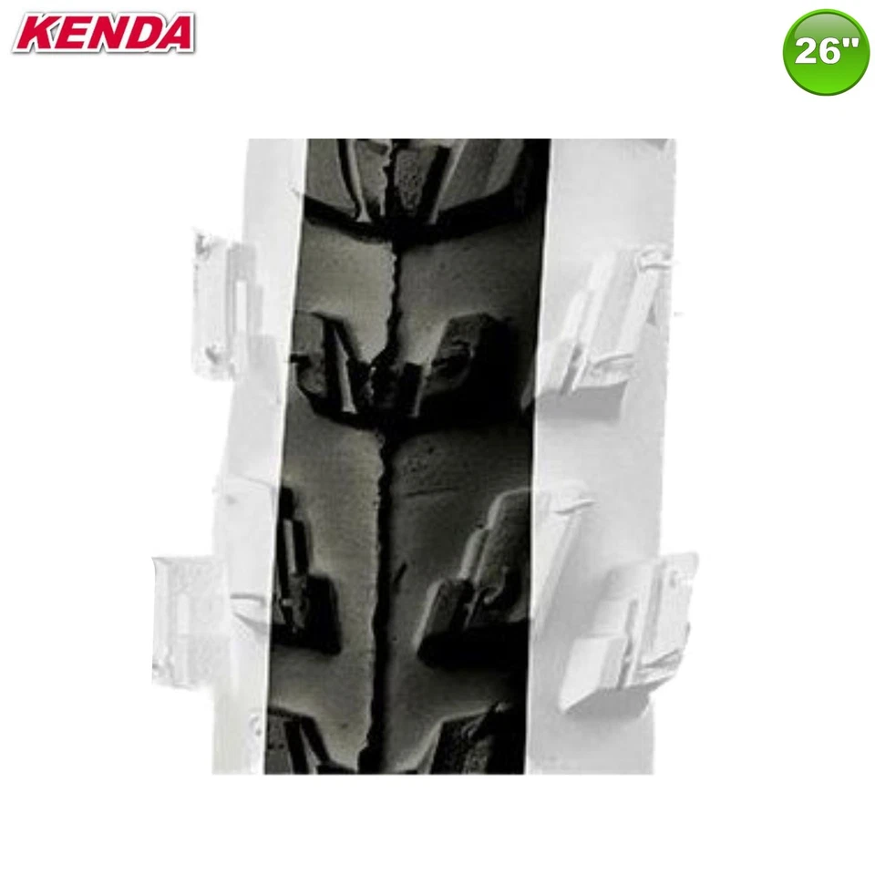 Kenda K-829 26" MTB Fahrradreifen Fahrradmantel Schwarz/Weiß 50-559 (26 x 1.95) - Bild 2 von 4
