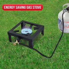 Large Single Gas Boiling Ring Burner Cast Iron Gas Stove LPG Induction Cooker UK