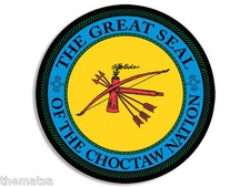 THE GREAT SEAL OF THE CHOCTAW NATION 4" HELMET CAR STICKER DECAL MADE IN USA