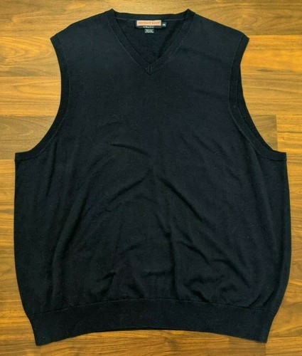 Vineyard Vines Mens Sweater Vest Blue V 