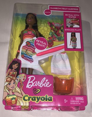 barbie crayola rainbow fruit surprise