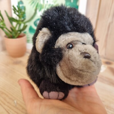 Puffkins Max der Gorilla 1997 Stofftier süß Vintage Sammlerstück Beanie Plüsch