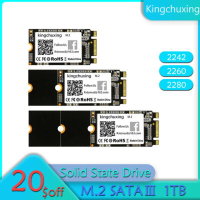 Kingchuxing M.2 NGFF SSD 1TB Solid State Drive Laptop Desktop Hard Disk Drive