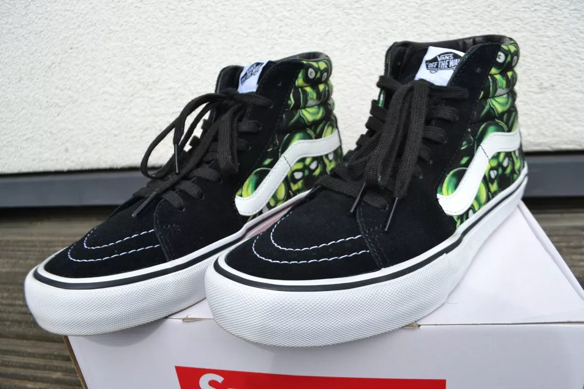 Vans Sk8-Hi Supreme Skull Pile (Green)  Vans sk8, Vans, Vans high top  sneaker