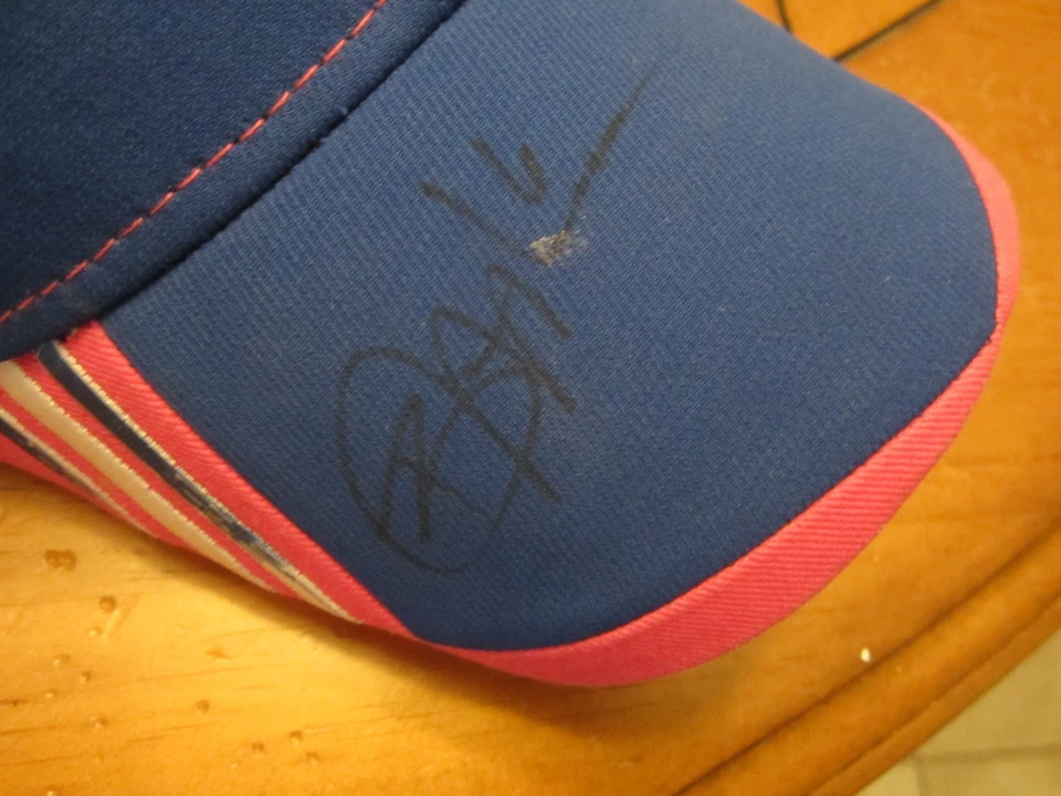 Kansas Jayhawks Signed Cap - Blue/Pink - Adidas Brand - OSFA - Breast Cancer - Image 2 of 4