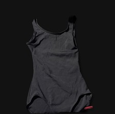 Capezio Women's Black Solid Sleeveless Dancewear Leotard Size Small