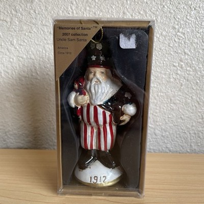 Memories of Santa 1912 Uncle Sam Santa figurine 2007 Collection Ornament USA