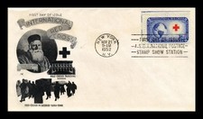 INTERNATIONAL RED CROSS FOUNDER HENRY DUNANT 1952 MICHELSON M-47 CACHET FDC UNAD