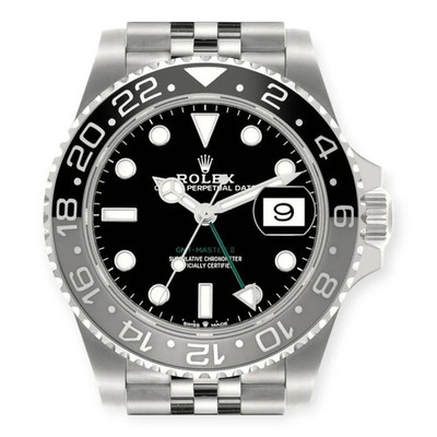 ゆうき Rolex 40mm GMT-Master II 'Bruce Wayne' Jubilee Black Gray Bezel