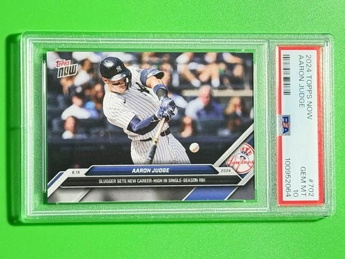 2024 Topps Now PSA 10 AARON JUDGE 702 Career High Single Season RBIs Yankees 064