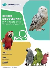 Pack of 5 Bird Sexing DNA Tests. Gender Reveal Test for Parrots, Lovebirds, Cock