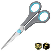 Schere Edelstahlklingen Weicher Griff Allzweck Blau/Grau 16,2 Cm Haushalt BüRo