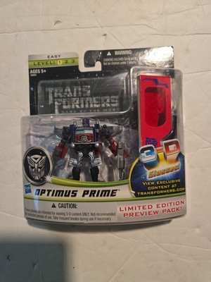 Hasbro Transformers DOTM Limited Ed Preview w/3D Glasses Optimus Prime Legends