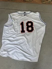 New ListingRussell Athletic Dri-Power Mets Baseball Jersey #18 Signed Autographed White XXL