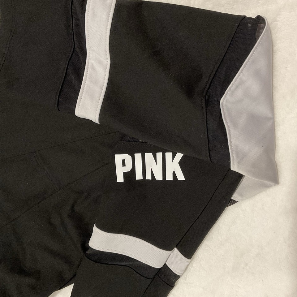 Leggings Victoria's Secret Pink - Taille L - Noir & Blanc - Neuf Avec étiquettes - Idéal Pour Le Sport