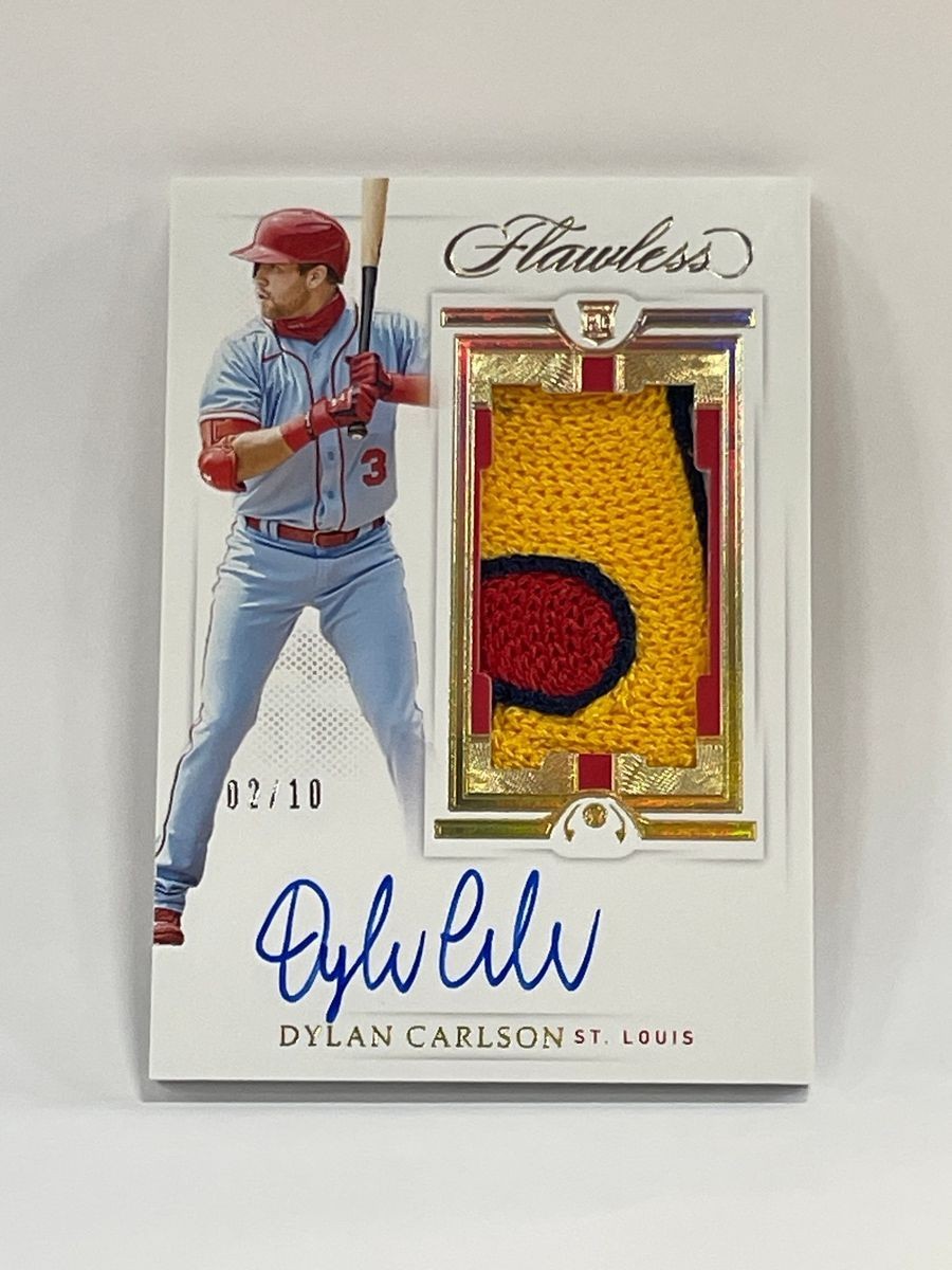 Dylan Carlson Flawless RPA-DC 2021 Flawless Baseball Relic Auto 02/10