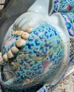 Vintage Laughing Buddha Statue From The 50S