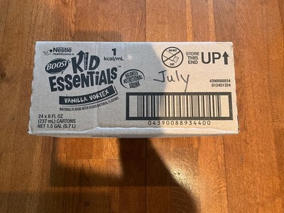Boost Kid Essentials 1.0 vanilla vortex  240 Cals 8oz Carton 24 Count exp  7/26