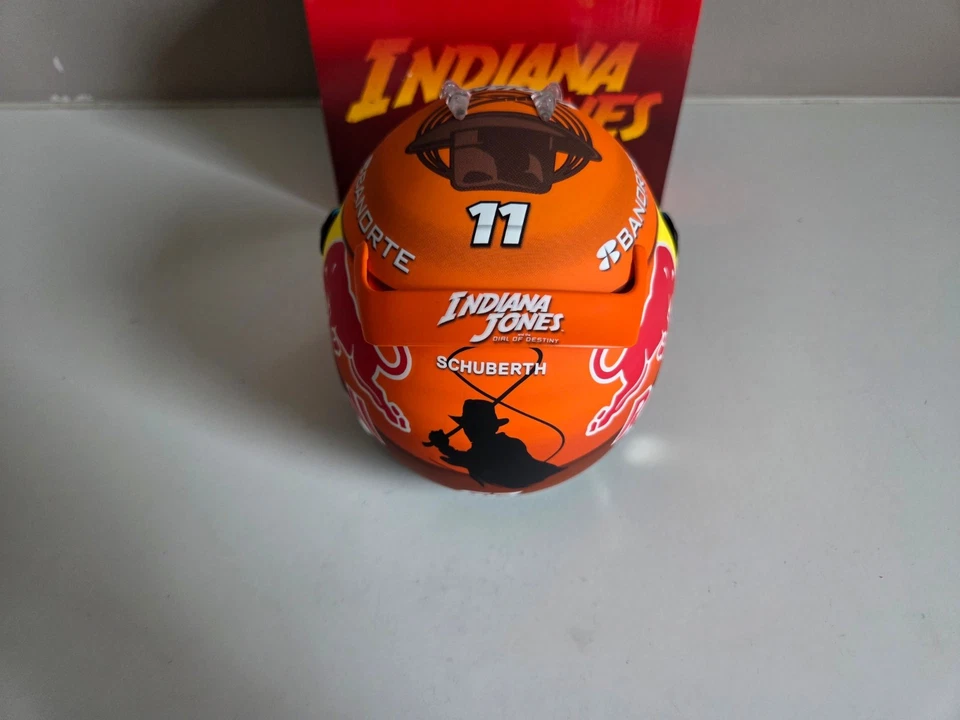 Casco Schuberth 1/2 Red Bull Racing - S. Perez - Indiana Jones, Gp Canada 2023 - Immagine 4 di 4