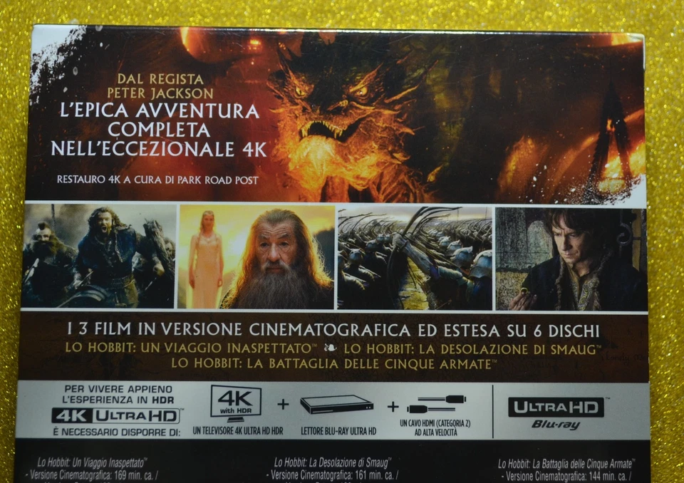 New EU IMPORT The Hobbit Trilogy 4K (Extended/Theatrical Edtions) - Image 4 of 4