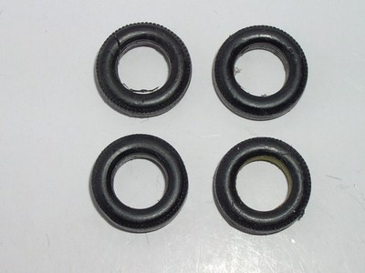 4, 14x70 tyres for Lesney Matchbox 19d Lotus,52b BRM rear; 65c Claas, 49b Unimog