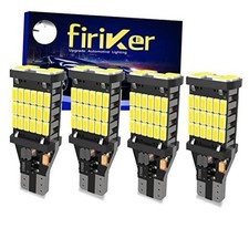 4PCS Super Bright 921 T15 912 W16W LED Reverse Lights, Error Free 904 White
