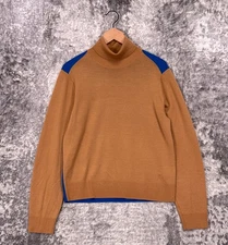 JW Anderson x Uniqlo Sweater Medium Womens Merino Wool Turtleneck Color Block
