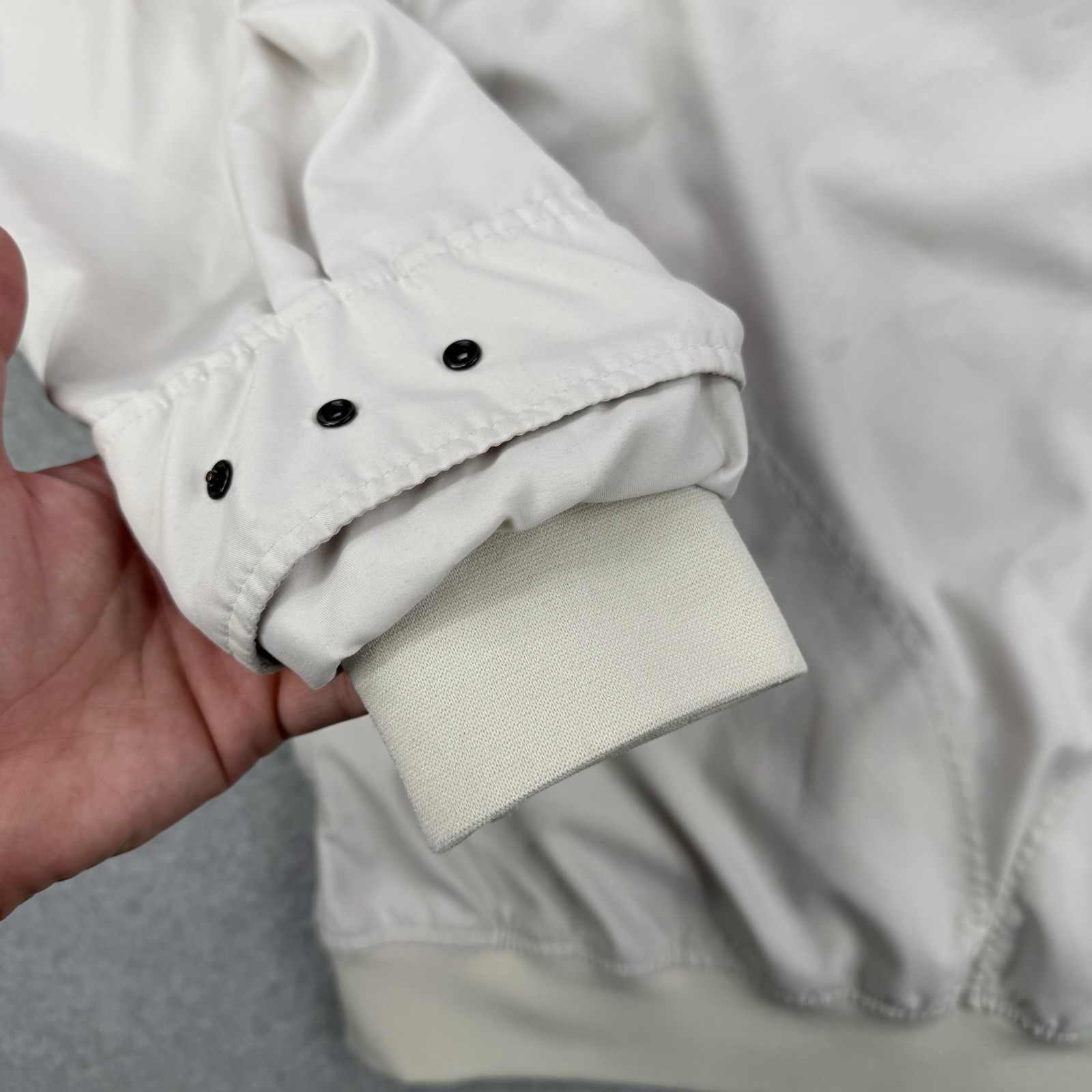 Zero Restriction Jacket Mens XL Ivory 1/4 Button Windbreaker Heritage Club Golf