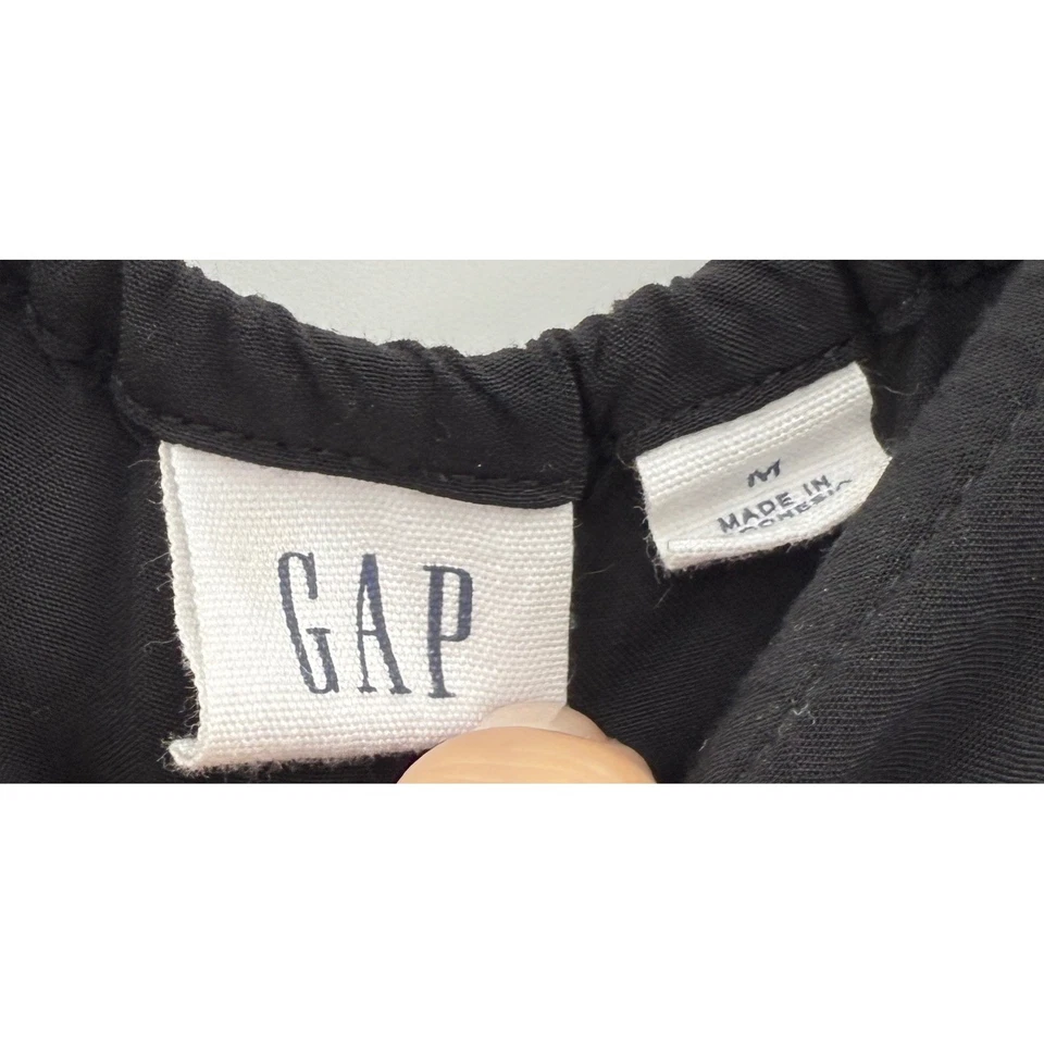 Mameluco negro sin mangas GAP correas ajustables talla mediana boho Foto 4 de 4
