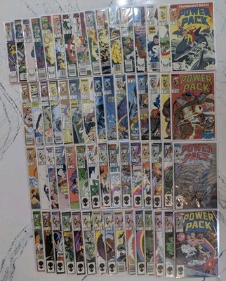 Power Pack Near Complete Run 61/62 Bronze Age Comic Books - NICE High Grade