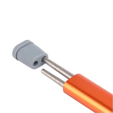 Flat Round Aluminum Chopstick Case 0.6mm Thick 24.5cm Portable Outdoor Storage