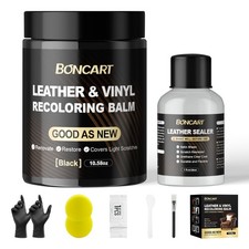 Leather Recoloring Balm with Leather Sealer, 10.58oz Leather Color Restorer, ...
