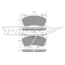 Satz Bremsbeläge Bremsklötze vorne für Ford USA Mustang | 24353669
