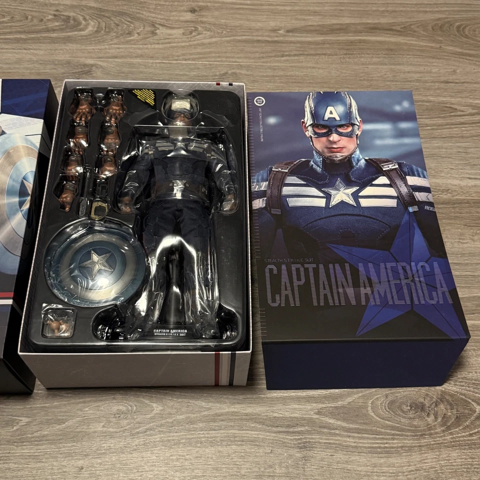Hot Toys MMS242 TRAJE DE SIGILO CAPITÁN AMÉRICA Chris Evans escala 1/6 nuevo Foto 2 de 4