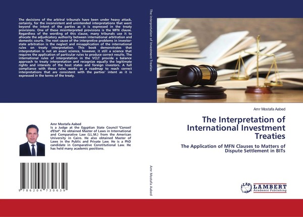 Amr Mostafa Aabed | The Interpretation Of International Investment Treaties-image