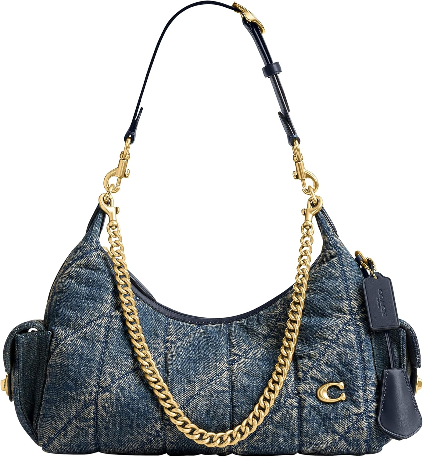 COACH Soft Quilted Leather Pocket Juliet Bag 30