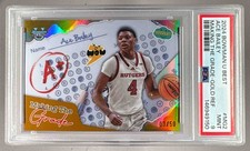 Ace Bailey 2024 Bowman University Best Gold Refractor Making the Grade /50 PSA 9