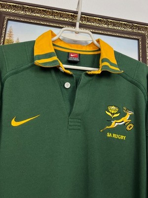 Vintage 90's Nike South Africa Rugby Union Jersey Long Sleeve Mens