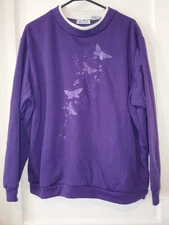 NWOT Blair Purple Sweatshirt Top Size 2XL #352
